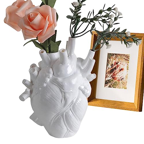 Herz Vase | Anatomisches Blumentopf | Anatomischer Herzpflanzer Blumentopf - Dekorative Blume Vase Dekoration Herzskulpturen Tischdekorationen Dekorative Vasen Desktop Ornamente von Youpo