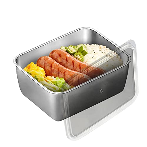 Youpo Meal Prep Boxen, Lunchbox Erwachsene, Vorratsdosen Mit Deckel, Edelstahl, Abdeckung Für Snacks, Saucen, Gewürze, Obst, Gebäck Und Desserts, Für Kindertagesstätte Und Schule von Youpo