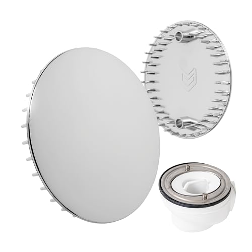Abdeckhaube für Duschabfluss, Ø 112 mm, kompatibel mit Viega Tempoplex Ablaufgarnitur Bj. 2001-2006, passend für Modell 6958.99, verchromtes ABS ASA, Duschwanne Ablaufloch Deckel, Dusche Abdeckung Abdeckhaube für Duschabfluss, Ø 112 mm, kompatibel mit Viega Tempoplex Ablaufgarnitur Bj. 2001-2006, passend für Modell 6958.99, verchromtes ABS ASA, Duschwanne Ablaufloch Deckel, Dusche Abdeckung von Your Day Mate