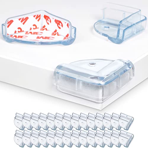 Ecken und Kantenschutz, 24 Stück, vor-geklebt, kristallklar, eckiges Design, Spezial Kleber, für Tischecken und Möbelecken, Eckensicherung, Baby Eckenschutz, Tischeckenschutz Kind, Kantenschutz Möbel Ecken und Kantenschutz, 24 Stück, vor-geklebt, kristallklar, eckiges Design, Spezial Kleber, für Tischecken und Möbelecken, Eckensicherung, Baby Eckenschutz, Tischeckenschutz Kind, Kantenschutz Möbel von Your Day Mate