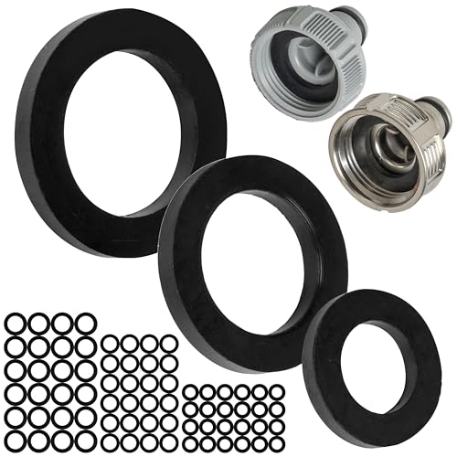 Ersatz Flachdichtungen Set, 75 Stück, für G 1/2" - 3/4" - 1" Garten Stecksysteme, kompatibel mit Gardena 21, 26,5, 33,3 mm Hahnverbinder, Ø 19 x 11, 24 x 16, 30 x 20 mm, aus Gummi, Reparatur Dichtung Ersatz Flachdichtungen Set, 75 Stück, für G 1/2" - 3/4" - 1" Garten Stecksysteme, kompatibel mit Gardena 21, 26,5, 33,3 mm Hahnverbinder, Ø 19 x 11, 24 x 16, 30 x 20 mm, aus Gummi, Reparatur Dichtung von Your Day Mate