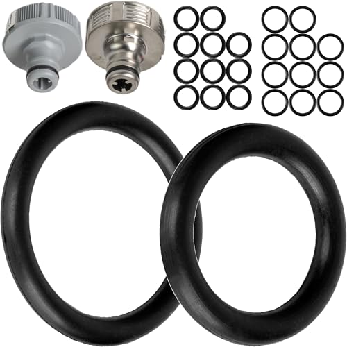 Ersatz O-Ringe Set, 24 Stück, für G 1/2" und 3/4" Zoll Garten Stecksystem, kompatibel mit Gardena 21 und 26,5 mm Hahnverbinder, Ø 16 x 11 und 22,3 x 17 mm, Silikon, Dichtring für 5303, 05303-00.701.00 von Your Day Mate