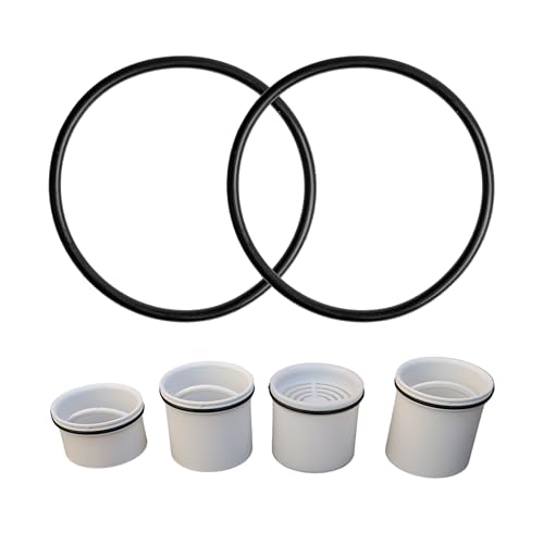 Ersatz Tauchrohr Dichtung, 2 Stück, kompatibel mit Viega Tempoplex Tauch Rohr Modell 6961.99 Artikel 585 982 für Baureihe ab 2006, AD 64 mm ID 57 mm Dicke 3 mm, Duschablauf Dichtungsring, Dichtring von Your Day Mate