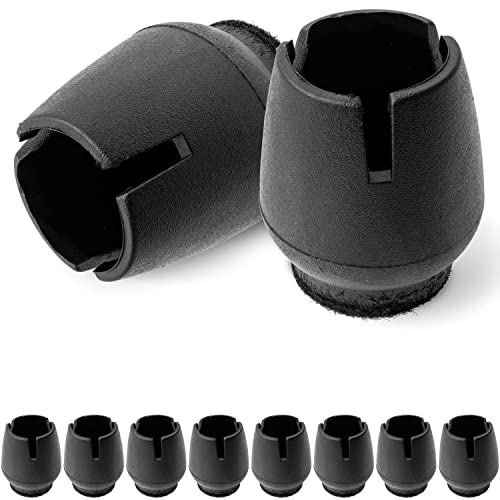Stuhlbeinschoner Set, 8 Stück, für runde Stuhlbeine mit Ø 17-21 mm, in Schwarz, Stuhlbeinkappen ohne Schrauben, Nageln, Kleben, Stuhlbeinsocken Laminat, Fliese, Stuhl Bein Kappen Flizgleiter Stuhlbeinschoner Set, 8 Stück, für runde Stuhlbeine mit Ø 17-21 mm, in Schwarz, Stuhlbeinkappen ohne Schrauben, Nageln, Kleben, Stuhlbeinsocken Laminat, Fliese, Stuhl Bein Kappen Flizgleiter von Your Day Mate