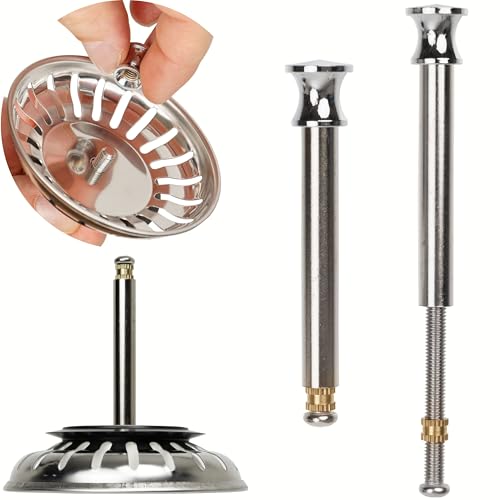 Siebkorb Ersatz Zapfen, 1 Pack, für Excenter Bedienung, ragt 52-97 mm tief in den Abfluss, Ø 8 mm Stift, Zapfen aus Messing, kompatibel mit Franke, Blanco Ablaufgarnitur, Exzenter Pin Ventilablauf Siebkorb Ersatz Zapfen, 1 Pack, für Excenter Bedienung, ragt 52-97 mm tief in den Abfluss, Ø 8 mm Stift, Zapfen aus Messing, kompatibel mit Franke, Blanco Ablaufgarnitur, Exzenter Pin Ventilablauf von Your Day Mate