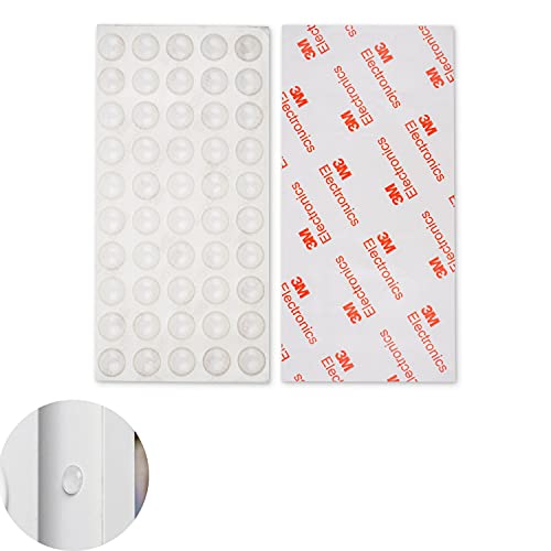 Silikonpuffer, 50 x Ø 8 mm Selbstklebende Elastikpuffer in transparent, Schutzpuffer Noppen, Anschlagpuffer Pads, Möbelpuffer für Schrank, Schublade, Tür, Brett, Laptop, Klebepads, Gummidämpfer Silikonpuffer, 50 x Ø 8 mm Selbstklebende Elastikpuffer in transparent, Schutzpuffer Noppen, Anschlagpuffer Pads, Möbelpuffer für Schrank, Schublade, Tür, Brett, Laptop, Klebepads, Gummidämpfer von Your Day Mate