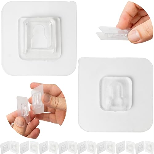Transparente Klebehaken, 8 Paare, zwei teiliger Multifunktionshaken, 60 x 60 mm Klebefläche, Wandhaken zum Kleben in Bad, Küche, Wandbefestigung kleben, Duschablage Befestigungshaken, Mehrzweckhaken Transparente Klebehaken, 8 Paare, zwei teiliger Multifunktionshaken, 60 x 60 mm Klebefläche, Wandhaken zum Kleben in Bad, Küche, Wandbefestigung kleben, Duschablage Befestigungshaken, Mehrzweckhaken von Your Day Mate