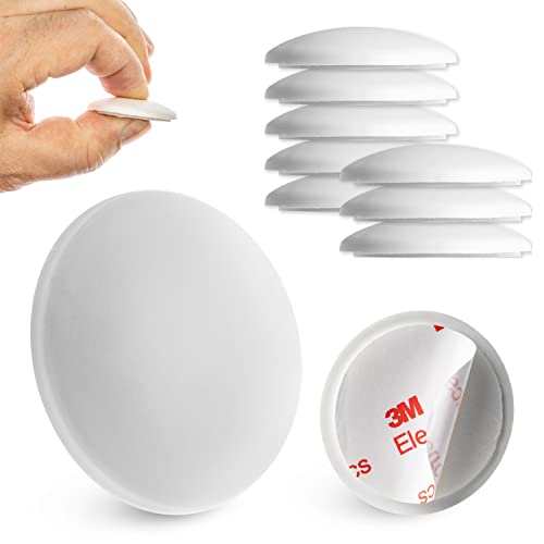 Türklinkenpuffer für Wände, 8 Stück, Ø 40 mm, in Weiß, selbstklebender Wandschutz für Türgriff, Türklinke, Fenstergriff, Anschlagdämpfer gegen Türanschlag, Türstopper Elastikpuffer, Wand Türpuffer Türklinkenpuffer für Wände, 8 Stück, Ø 40 mm, in Weiß, selbstklebender Wandschutz für Türgriff, Türklinke, Fenstergriff, Anschlagdämpfer gegen Türanschlag, Türstopper Elastikpuffer, Wand Türpuffer von Your Day Mate