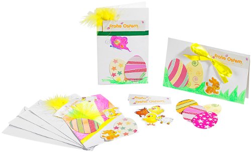 Your Design Deko für Ostern: Osterkarten-Bastelset für 5 Karten mit Umschlag (Dekos für Ostern, Oster-Deko zum Basteln, Geschenk verpacken) von Your Design
