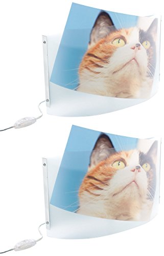 Your Design Fotogeschenke Lampe: Individuelle Wandlampe bedruckbar mit Ihrem Lieblingsfoto, 2er Set (Lampe mit Foto Bedrucken, Foto Wandleuchte, selbst gestalten) von Your Design