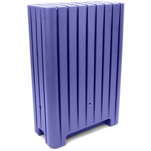 YourCasa Regentonne 280 Liter [UrbanElegance] Eckig und Schmal mit Metallgewinde - Regenfass Frostsicher aus Kunststoff - Regenwassertonne - Regenwassertank Garten Wassertank Regensammler (Violett) von YourCasa