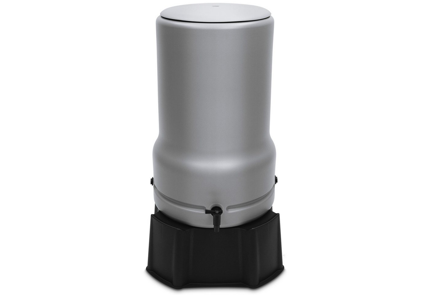 YourCasa Regentonne [RainBell] mit Standfuss, Deckel & Wasserhahn - Regenwassertonne, 110 l, Mit Standfuss, abnehmbarer Deckel, Wasserhahn von YourCasa