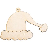 Weihnachtsmütze Holz Ornament-Urlaub Hut Ornament-Wählen Sie Eine Größe-Diy Handwerk-Blanko Ornament-Weihnachtsbaum Ausschnitt-Baum Dekor-Baum von YourCreativesInc