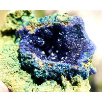 Blauer Azurit Und Grüner Malachit - Seltene Stufe Blaubeere ~ Polierter Freeform Heilender Kristall von YourCrystalShop