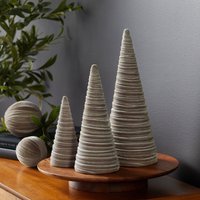 Taupe Samtkegel 3Er Set, Alltäglicher Manteldekor, Neutraler Akzent, Weihnachtstischlandschaft, Hochzeitsherz, Modernes Bauernhaus, Am Besten von YourHeartsContent