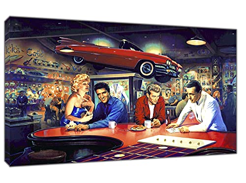 YourHomeArt Kunstdruck auf gerahmter Leinwand, 102 x 76 cm: Wandbild, Wohnzimmer, Esszimmer, Musik, Film YourHomeArt Kunstdruck auf gerahmter Leinwand, 102 x 76 cm: Wandbild, Wohnzimmer, Esszimmer, Musik, Film von YourHomeArt