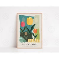 Tulpe Blume Poster, Blumen Druck, Reise Küche Kunst, Musik Liebhaber, Lyrics Wandkunst, Home Decor, Mid Century Modern, Paris von YourLocalRoss