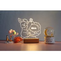 Personalisiertes Nachtlicht Mit Hase-Ostern Geschenk Für Mädchen-Ostern Jungen-Ostern Babys-1 von YourNameYourLight