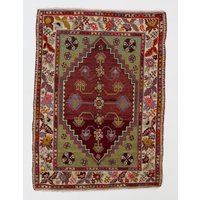 Traditioneller Handgemachter 50Er Jahre Orientteppich Aus Der Türkei, 100% Wolle. 3.7x5 Ft, Bd810 von YourRugDepot