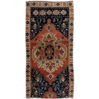 Traditioneller Handgemachter Vintage Dorfteppich Aus Zentralanatolien, Alles Wolle. 4x8.3 Ft, Bc1248 von YourRugDepot