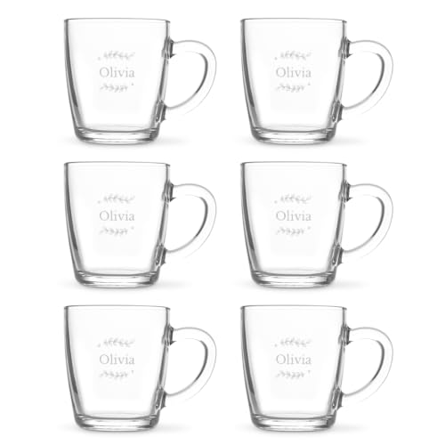 Teeglas mit Gravur Personalisierbar mit Namen - Teeglas Graviert mit Namen: Personalisierbar mit Text, Verschiedenen Designs und Schriftarten (6) von Yoursurprise