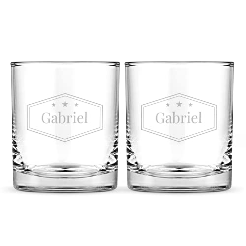 Yoursurprise Whiskyglas mit Gravur - Whiskyglas mit Gravur Name oder Text (2) von Yoursurprise