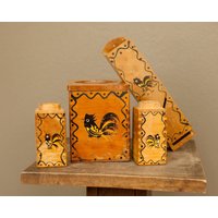 Vintage Hahn Holz Küchen Set - Woodpecker Woodware von YourVintageHouse