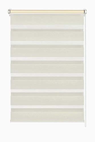 YOURSOL Doppelrollo EasyFix, Rollos ohne Bohren, Verdunklungsrollo, Beige, 70 x 150 cm von Yoursol