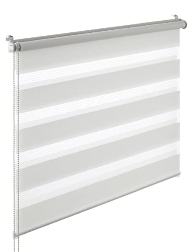 YOURSOL Doppelrollo EasyFix, Rollos ohne Bohren, Verdunklungsrollo, Weiß, 60 x 150 cm von Yoursol