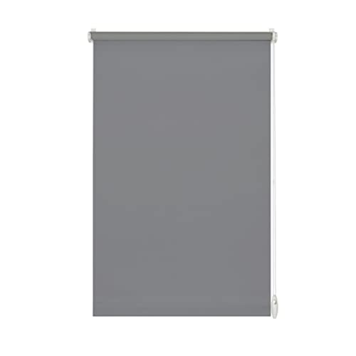 YOURSOL EasyFix Roleta Light Rollo in Grau, 100 x 150 cm, Rollo Ohne Bohren, Klemmfix Rollo, 50% Blickdicht und lichtdurchlässig von Yoursol