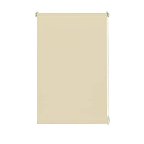 YOURSOL EasyFix Rollo Tone in Beige, 60 x 150 cm, Rollo Ohne Bohren, Klemmfix Rollo, 75% Blickdicht und lichtdurchlässig von Yoursol