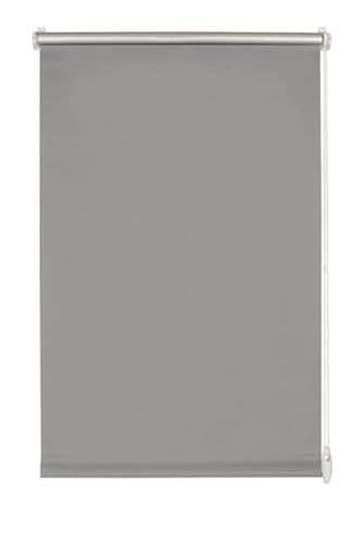 YOURSOL Thermo Rollo Easyfix, Rollo ohne Bohren, Verdunklungsrollo, Grau, 80 x 210 cm, energiesparend, kälte-/wärmeabweisend von Yoursol