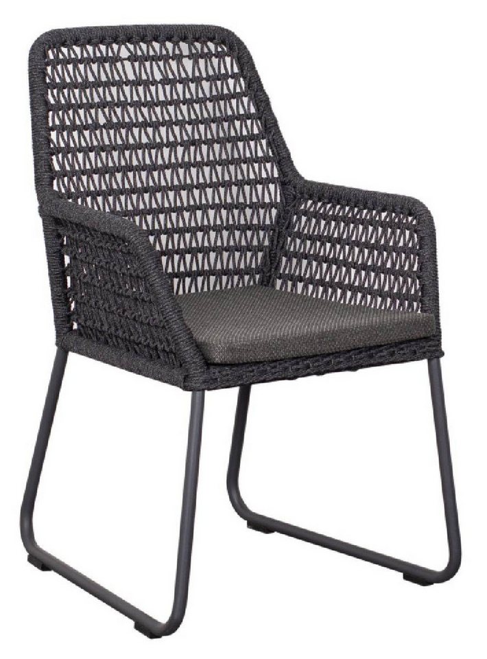 Yoursol Gartenstuhl YOURSOL 2x Diningsessel Adora by deVries, Sitzkissen, Gartenstuhl Grau von Yoursol