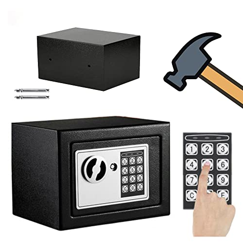 Tresor Elektronischer Safe, 4.6L Tresor Feuerfest MöBeltresor mit Passwort Notschlüssel Verriegelung Wandtresor mit Zahlenschloss Klein Safe für Zuhause Tresor Elektronischer Safe, 4.6L Tresor Feuerfest MöBeltresor mit Passwort Notschlüssel Verriegelung Wandtresor mit Zahlenschloss Klein Safe für Zuhause von YouseaHome