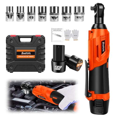 YouseaHome 3/8" Elektrische Ratschenschlüssel Kompatibel mit 2x1500mAh Akkus, Elektroratsche Ratsche 40 Nm 2300 U/min Akku-Ratsche mit 7 Stecknüssen YouseaHome 3/8" Elektrische Ratschenschlüssel Kompatibel mit 2x1500mAh Akkus, Elektroratsche Ratsche 40 Nm 2300 U/min Akku-Ratsche mit 7 Stecknüssen von YouseaHome
