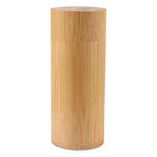Bambus-Teekanne – tragbare Aufbewahrungsbox für Teegläser aus Bambus (Gerade mittlere Größe) von Yousiliang