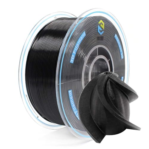 YOUSU PETG 3D Printer Filament 1.75mm, 1kg PLA Filament (2.2lbs) Better Physical Strength and Layer Bonding Performance, Fit Most FDM Printer (PETG Black) YOUSU PETG 3D Printer Filament 1.75mm, 1kg PLA Filament (2.2lbs) Better Physical Strength and Layer Bonding Performance, Fit Most FDM Printer (PETG Black) von Yousu