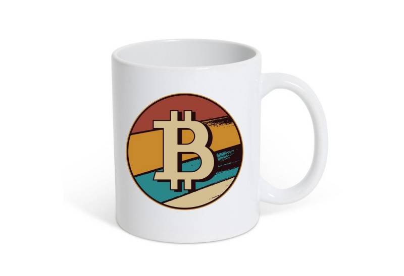 Youth Designz Tasse Bitcoin Crypto Kaffeetasse Geschenk mit Coin Print, Keramik, mit trendigem Print Youth Designz Tasse Bitcoin Crypto Kaffeetasse Geschenk mit Coin Print, Keramik, mit trendigem Print von Youth Designz