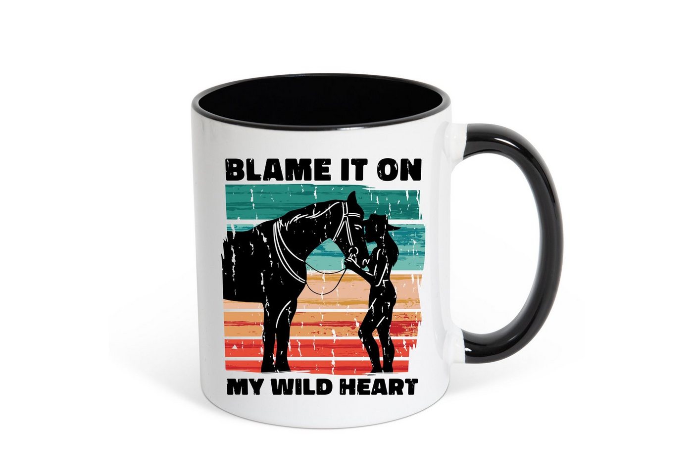 Youth Designz Tasse Blame It On My Wild Heart Pferd Kaffeetasse Geschenk, Keramik, mit Pferde Motiv von Youth Designz