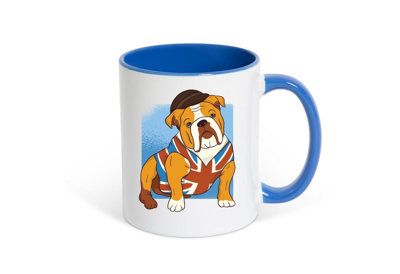 Youth Designz Tasse British Bulldog Kaffeetasse Geschenk, Keramik, mit modischem Print von Youth Designz