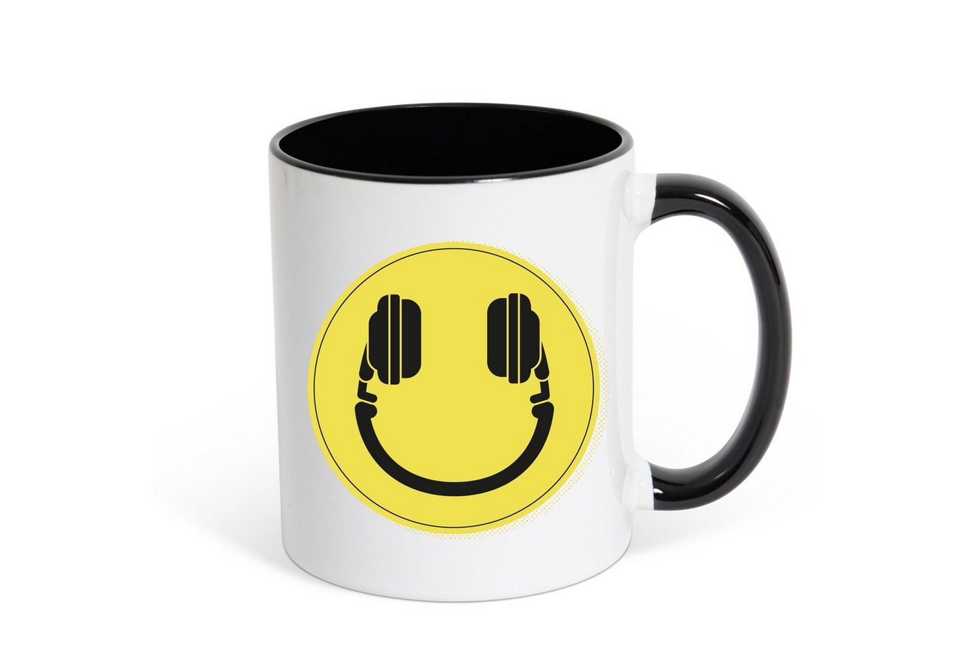 Youth Designz Tasse Headset Smile DJ Kaffeetasse Geschenk, Keramik, mit trendigem Print von Youth Designz