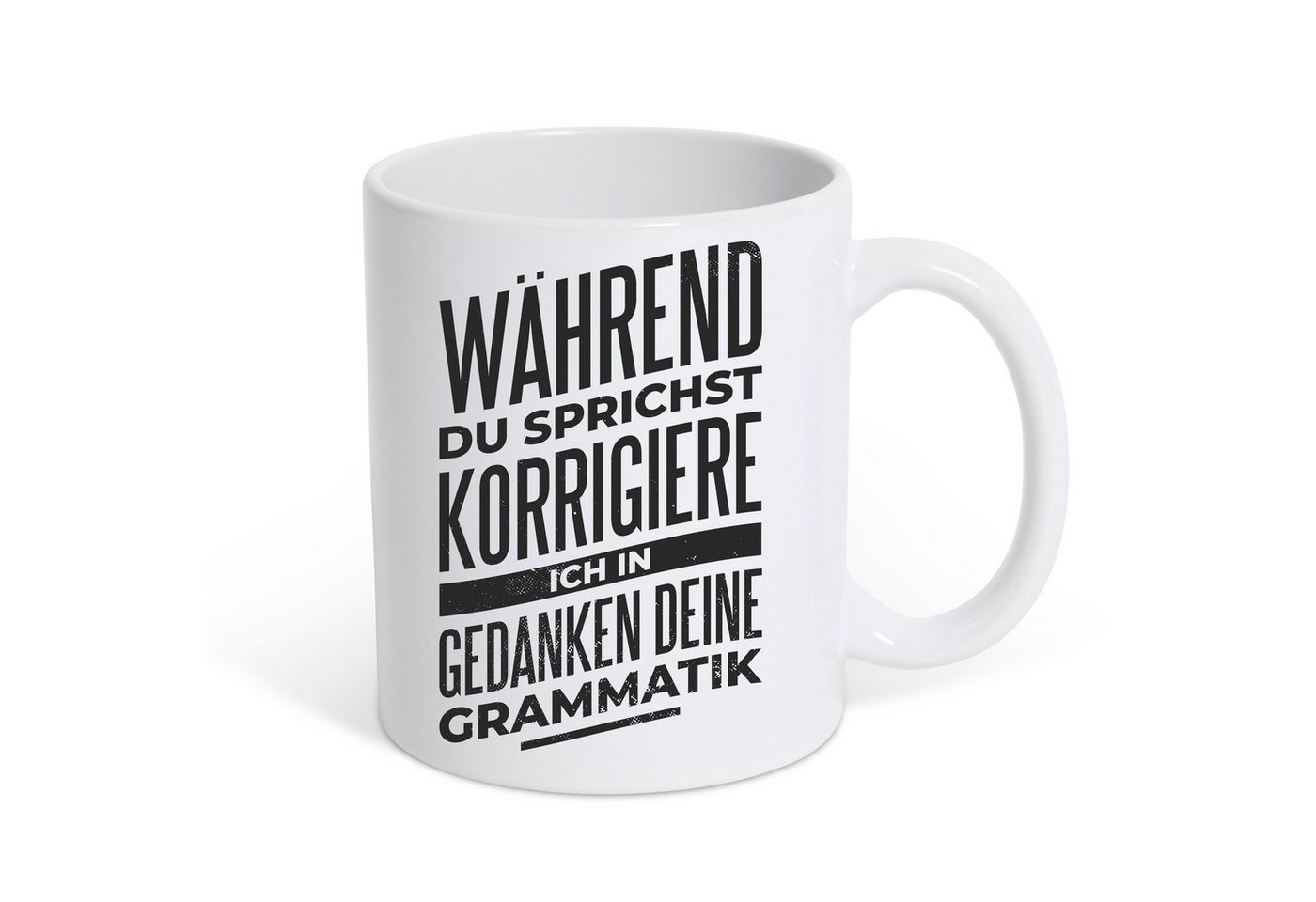 Youth Designz Tasse Ich Korrigiere Deine Grammatik Kaffeetasse Geschenk, Keramik von Youth Designz