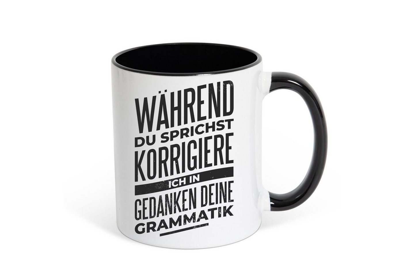 Youth Designz Tasse Ich Korrigiere Deine Grammatik Kaffeetasse Geschenk, Keramik von Youth Designz