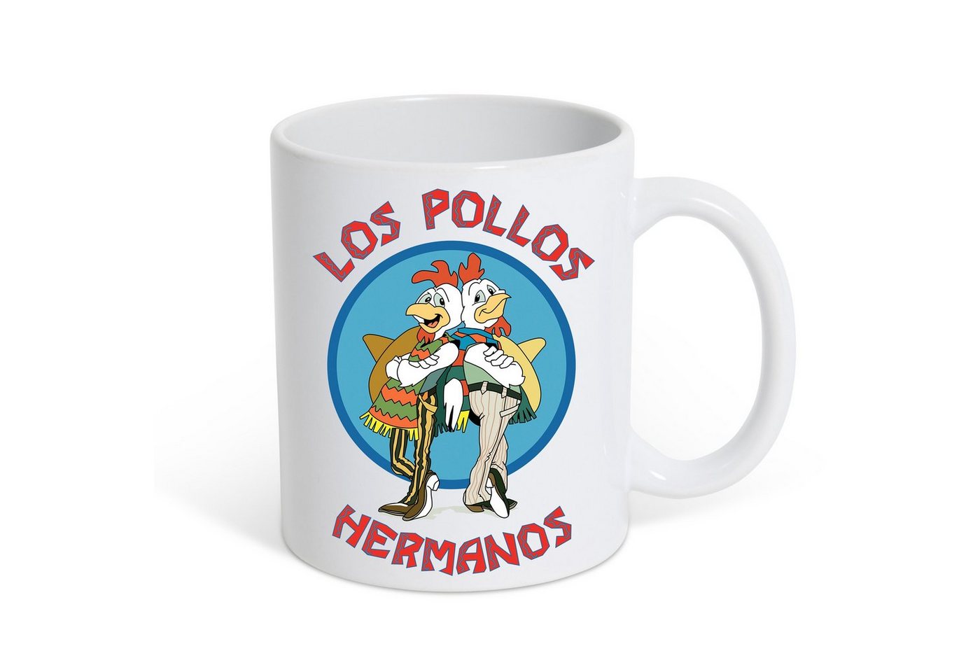 Youth Designz Tasse Los Pollos Hermanos Kaffeetasse Geschenk mit lustigem Fun Print Spruch, Keramik von Youth Designz