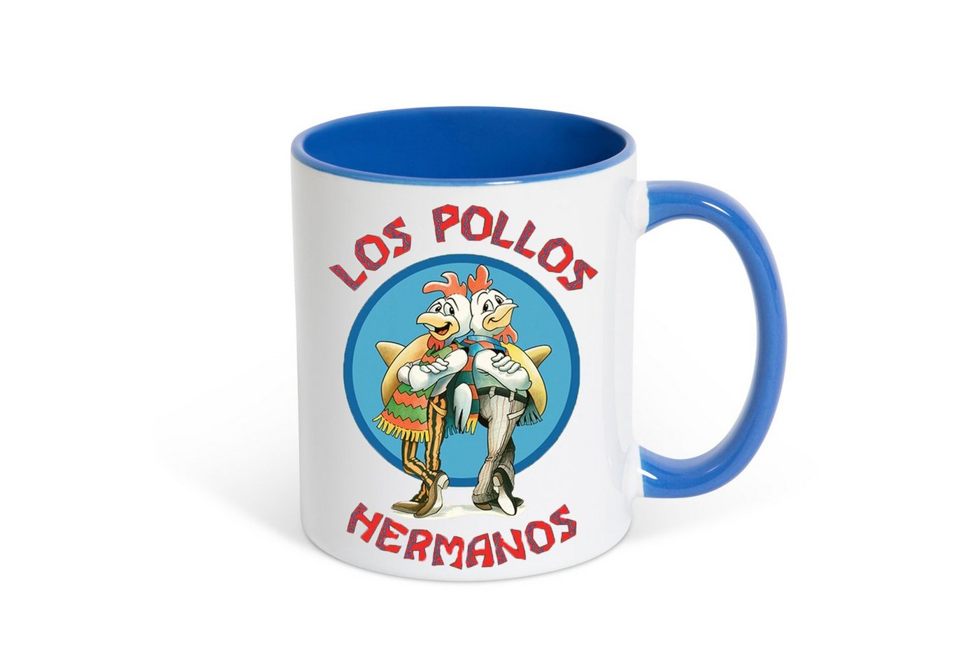 Youth Designz Tasse Los Pollos Hermanos Kaffeetasse Geschenk mit lustigem Fun Print Spruch, Keramik von Youth Designz