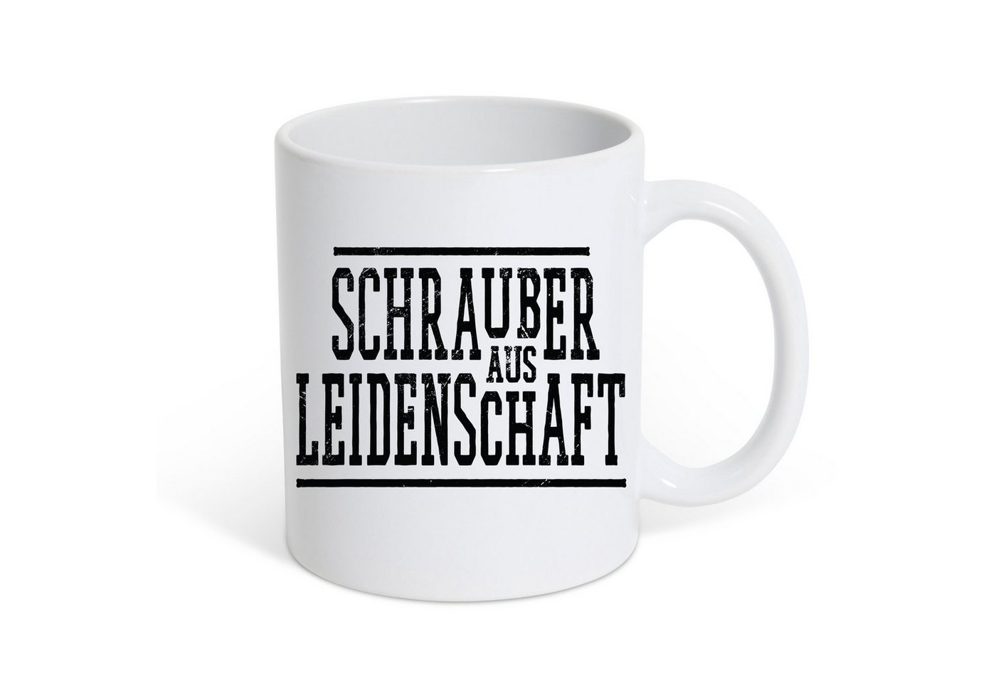 Youth Designz Tasse Schrauber aus Leidenschaft Kaffeetasse Geschenk, Keramik, mit trendigem Print von Youth Designz