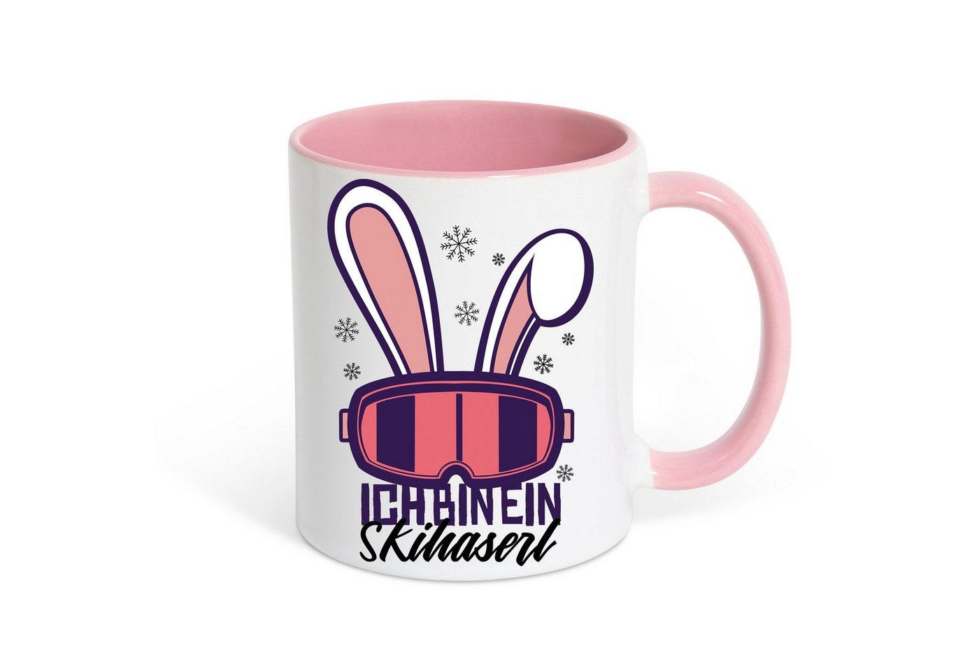 Youth Designz Tasse Ski Haserl Kaffeetasse Geschenk, Keramik, mit trendigem Print von Youth Designz