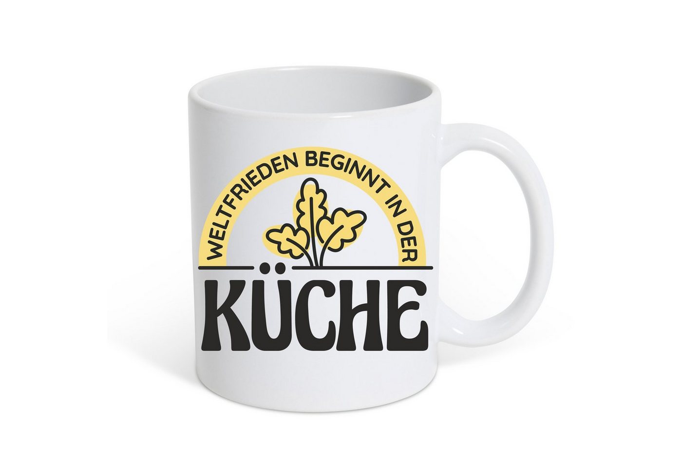 Youth Designz Tasse Vegan Küche Kaffeetasse Geschenk, Keramik, mit trendigem Print von Youth Designz