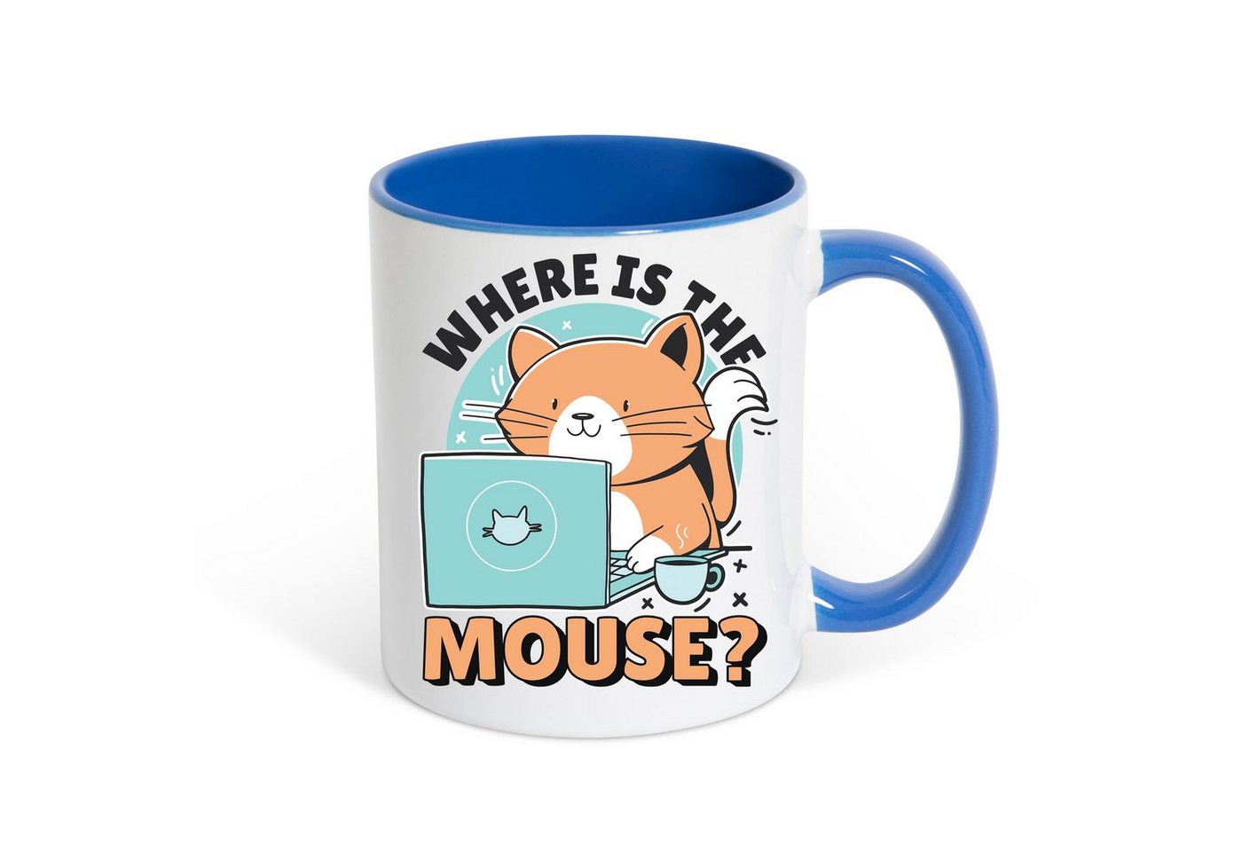 Youth Designz Tasse Where Is The Mouse Kaffeetasse Geschenk, Keramik, mit lustigem Print von Youth Designz