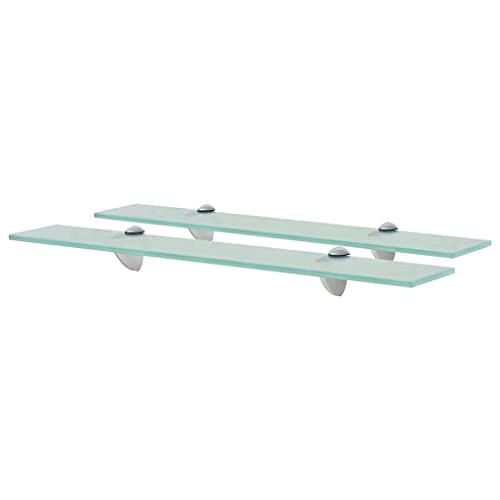 Youuihom 2 Stück Glas Schweberegale Wandregal Transparent 60x10 cm 8 mm Sicherheitsglas Schwebendes Regal mit Klemmbügeln für Dekoration in Bad Wohnzimmer Schlafzimmer Youuihom 2 Stück Glas Schweberegale Wandregal Transparent 60x10 cm 8 mm Sicherheitsglas Schwebendes Regal mit Klemmbügeln für Dekoration in Bad Wohnzimmer Schlafzimmer von Youuihom